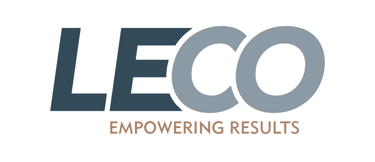 Logo of LECO, empowering results